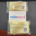 Moda descartável de PE para homens e mulheres Cartão de chuva Ponchos Pocket Rain Coast Raincard